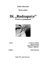 Biznesa plāns 'IK "Rudzupuķe"', 1.