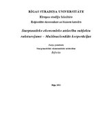 Referāts 'Starptautisko ekonomisko attiecību subjektu raksturojums. Multinacionālās korpor', 1.