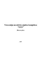 Biznesa plāns 'Aktīvās atpūtas komplekss', 1.