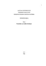 Eseja 'Noziedzība un sociālās deviācijas', 1.