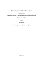 Prakses atskaite 'Pedagoģiskā procesa vērojumu prakses apraksts', 1.