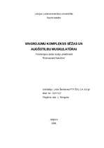 Konspekts 'Vingrojumu komplekss sēžas un augšstilbu muskulatūrai', 1.