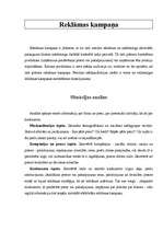 Konspekts 'Reklāmas kampaņa', 1.