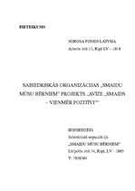 Konspekts 'Biedrības "Smaidu mūsu bērniem" finansējuma pieprasījums', 3.