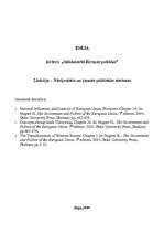 Konspekts 'Nācijvalstis un jaunās politiskās sistēmas', 1.