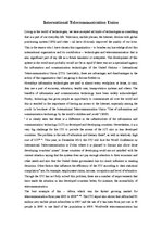 Eseja 'International Telecommunication Union', 1.
