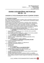 Paraugs 'Darba aizsardzības instrukcija darbam uz pieslienamajām pārvietojamām kāpnē', 1.