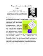 Konspekts 'Pitagora devums ģeometrijas attīstībā', 1.