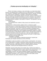 Eseja 'Tiesībspēja un rīcībspēja', 1.