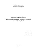 Referāts 'Fizisko aktivitāšu veicināšana Līvānu novada iedzīvotājiem vecumā virs 60 gadiem', 1.