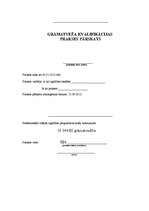 Paraugs 'Prakses atskaite grāmatvedim', 1.