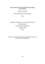 Konspekts 'Stundas konspekts. Taisnstūra laukuma aprēķināšana', 1.