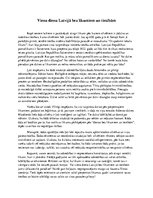 Eseja 'Viena diena Latvijā bez likumiem un tiesībām', 1.