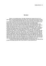 Eseja 'My House', 1.