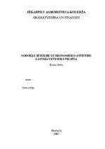 Referāts 'Nodokļu ietekme uz ekonomisko attīstību Ventspils pilsētā', 1.