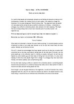 Eseja 'Acts of Kindness', 1.