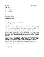 Paraugs 'Motivācijas vēstule vācu valodā', 1.