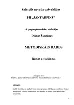 Referāts 'Runas attīstīšana', 1.
