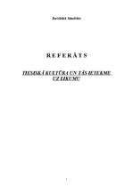 Referāts 'Tiesiskā kultūra un tās ietekme uz likumu', 1.