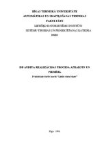 Referāts 'Datu bāzes audita realizācijas procesa apraksts un piemēri', 1.