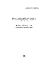 Referāts 'Livonijas iekārta un tiesības 13.-18.gadsimtā', 1.