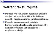 Referāts 'Security Analysis: Warrant (Finance)', 11.