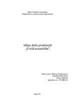 Referāts 'Mājas darbs priekšmetā "Civilā aizsardzība"', 1.