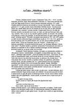 Eseja 'Recenzija A.Čaka poēmai "Mūžības skartie"', 1.