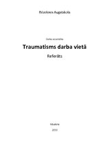 Referāts 'Traumatisms darba vietā', 1.