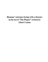 Referāts 'A.Camus "The Plague"', 1.