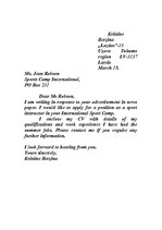 Paraugs 'Formal Letter', 1.