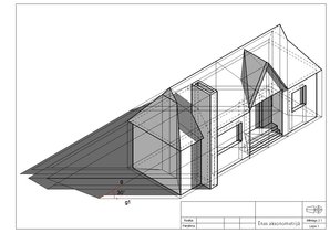Paraugs 'Ēnas aksonometrijā', 1.