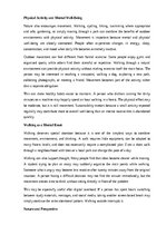 Eseja 'The value of nature for mental well-being', 3.