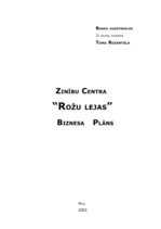 Biznesa plāns 'Uzņēmuma biznesa plāns', 12.