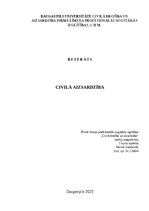 Referāts 'Civilā aizsardzība', 1.