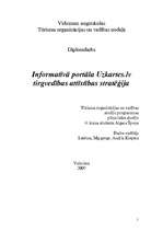 Referāts 'Informatīvā portāla "Uzkartes.lv" tirgvedības attīstības stratēģija', 1.