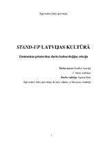 Referāts 'Stand-up Latvijas kultūrā', 1.