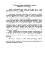 Eseja 'Vai Rietumeiropas civilizācija ir antīkās civilizācijas turpinātāja', 1.