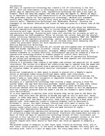 Eseja 'Reproductive Technology', 1.