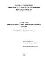 Referāts 'Pirmsskolēna sagatavošana skolai', 1.