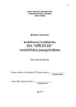 Referāts 'Uzņēmuma rentabilitātes paaugstināšana', 25.