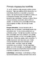 Konspekts 'Pirmais vispasaules konflikts', 1.