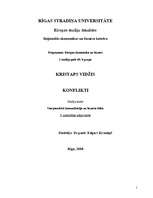 Konspekts 'Konflikti', 1.