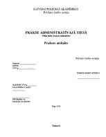 Prakses atskaite 'Prakse administratīvajā tiesā', 1.