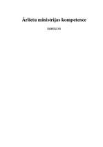 Referāts 'Ārlietu ministrijas kompetence', 1.