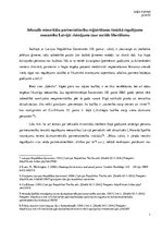 Referāts 'Seksuālo minoritāšu partnerattiecību reģistrēšanas tiesiskā regulējuma neesamība', 1.