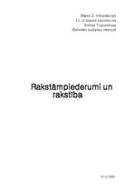 Referāts 'Rakstāmpiederumi un rakstība', 6.