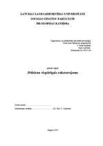 Referāts 'Jēdziena vispārīgs raksturojums', 1.