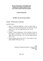 Konspekts 'Latvijas Republikas Satversme un Saeima', 1.