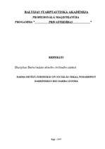 Referāts 'Darba devēju rīcības juridiskās un sociālās sekas, nodarbinot darbiniekus bez da', 1.